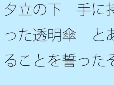 エチエチ漫画ー【無料】夕立の下  手に持った透明傘  とあることを誓ったその10メートル後に・・・・d_487602zeroダウンロードはコチラ！